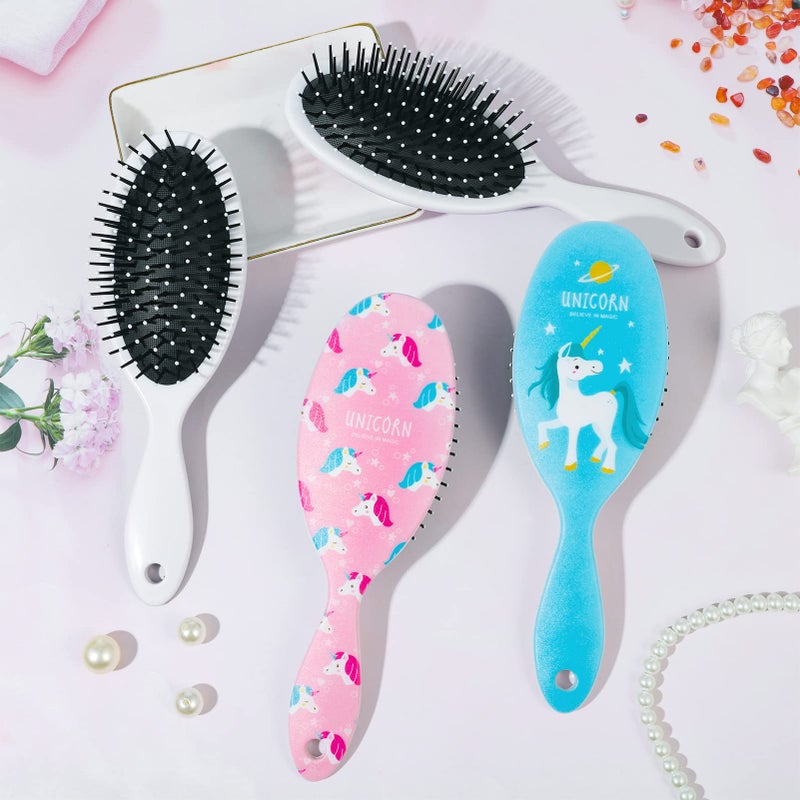 AhlsenL 4 Pack Detangler Hair Brushes, Anti-static Massage Comb Hair Brush for Women Girls Curly Straight Long or Short Hair - Image 5